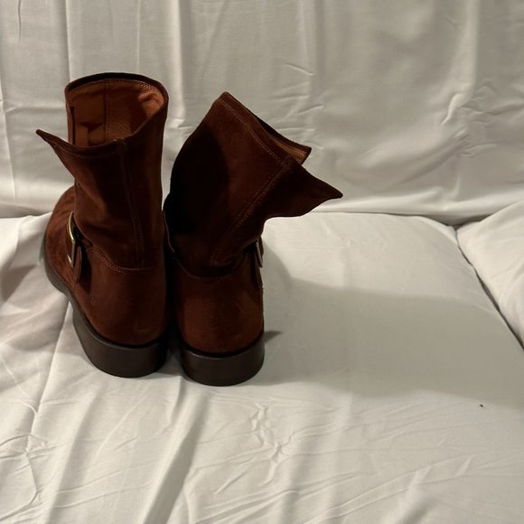 FRYE Brown Size 7 1/2 Suede Boots - Picture 2 of 6